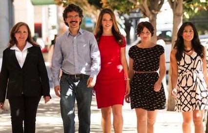 The CNET en Español team (from L to R): Gabby Medecki, Gabriel Sama, Vanessa Hand Orellana, Marta Franco and Erica Argueta.