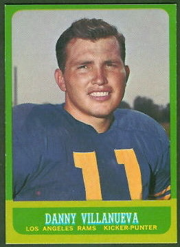 Danny Villanueva during his NFL days with the L.A. Rams.