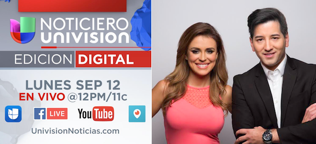 Noticiero Univision Digital Carolina Sarassa Javiier Olivares