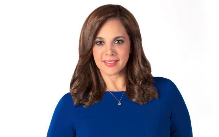 Nilda Rosario anchoring the station's newscasts.